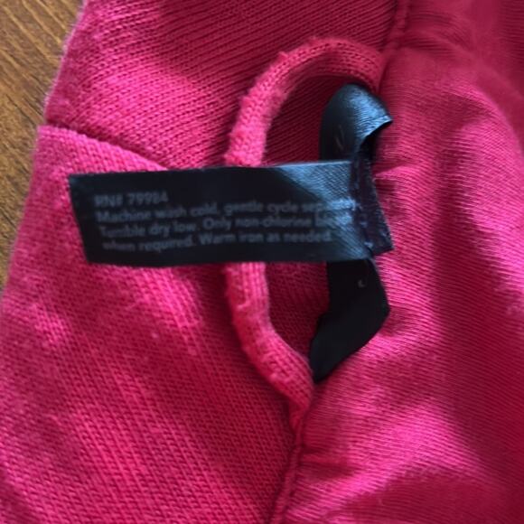 Soma Intimates Red Knit Wrap Robe Woman Size Medium Rhinestone Belt Pockets - Picture 5 of 12